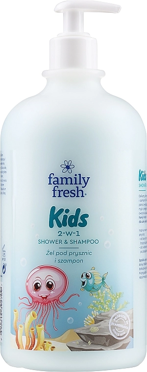 Soraya Гель для душу і шампунь 2 в 1 для дітей Family Fresh Shower Gel And Baby Shampoo - фото N1