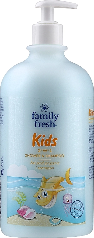 Soraya Гель для душу і шампунь 2 в 1 для дітей Family Fresh Shower Gel And Baby Shampoo - фото N3