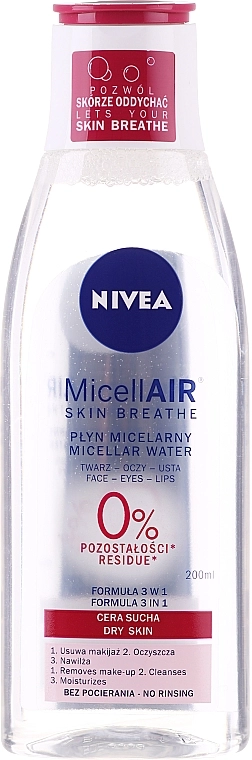 Nivea Міцелярна вода 3 в 1 для сухої шкіри Micellar Cleansing Water - фото N1