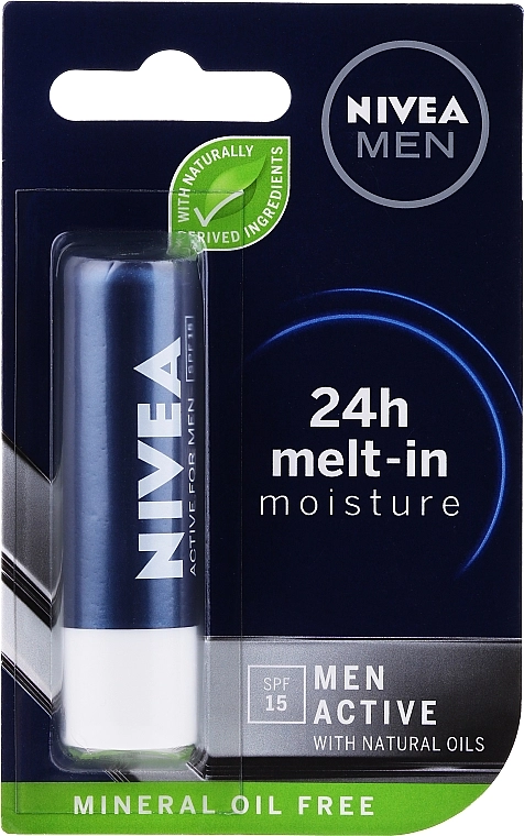 Nivea Бальзам для губ MEN Active Care SPF 15 - фото N1