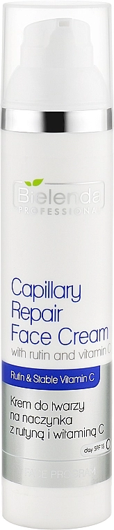 Bielenda Professional Крем для шкіри з проявами куперозу, з рутином і вітаміном С Capilary Repair Face Cream - фото N3