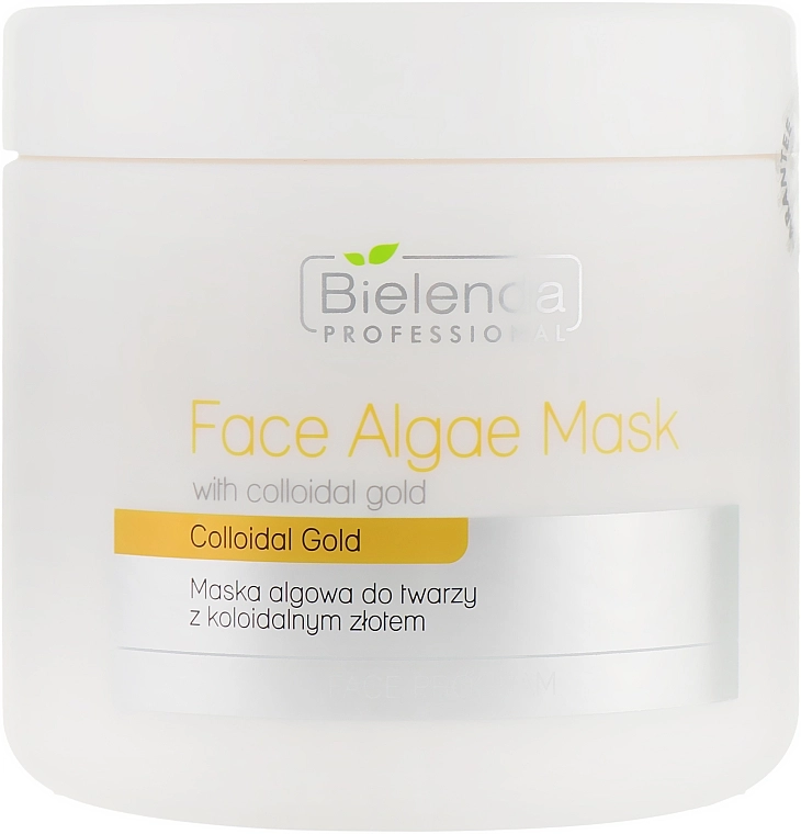 Bielenda Professional Альгінатна маска для обличчя, з колоїдним золотом Face Algae Mask - фото N1