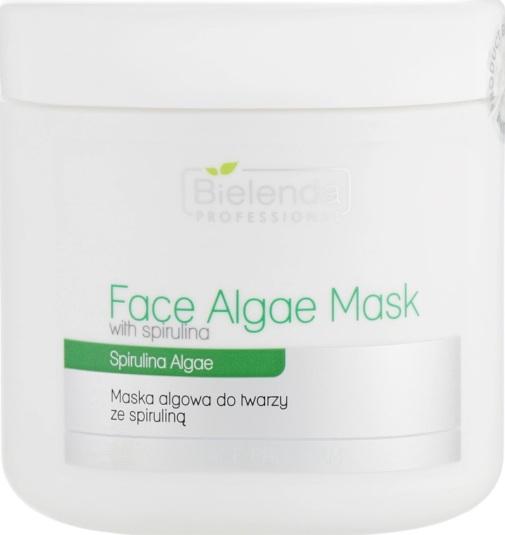Bielenda Professional Альгінатна маска для обличчя, зі спіруліною Algae Spirulina Face Mask - фото N1