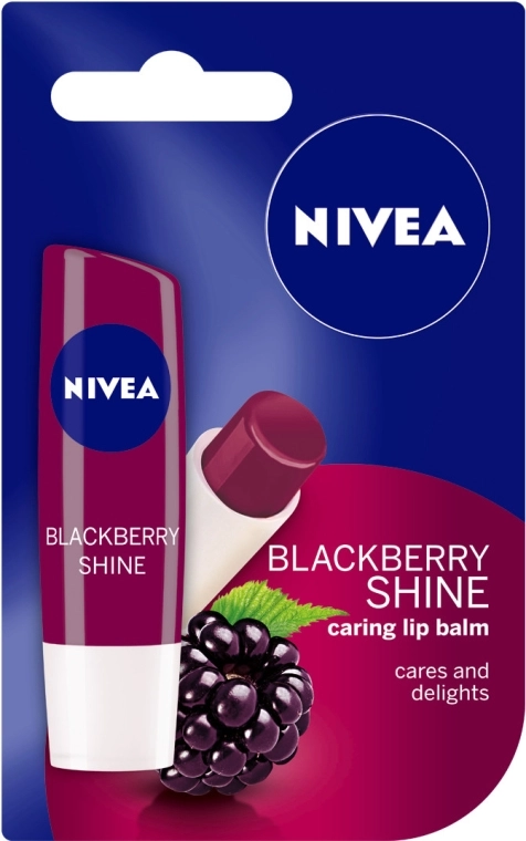 Nivea Бальзам для губ "Ежевика" Blackberry Shine Lip Care - фото N1