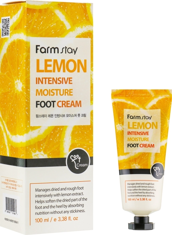 FarmStay Крем для ніг, з екстрктом лимона Lemon Intensive Moisture Foot Cream - фото N1