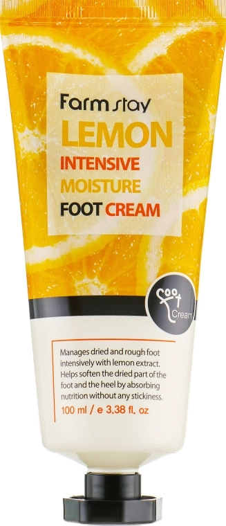 FarmStay Крем для ніг, з екстрктом лимона Lemon Intensive Moisture Foot Cream - фото N2