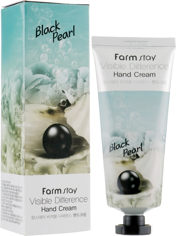 FarmStay Крем для рук, з екстрактом чорних перлів Visible Difference Hand Cream Black Pearl - фото N1