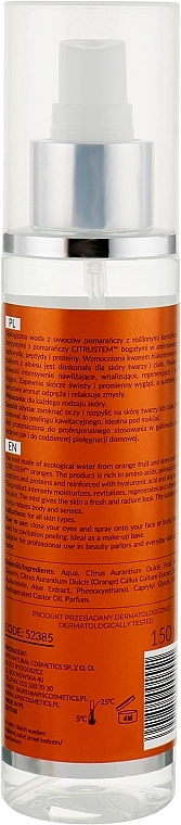APIS Professional Апельсиновий міст для обличчя Home terApis Mist Organic Orange Fruit Water - фото N2