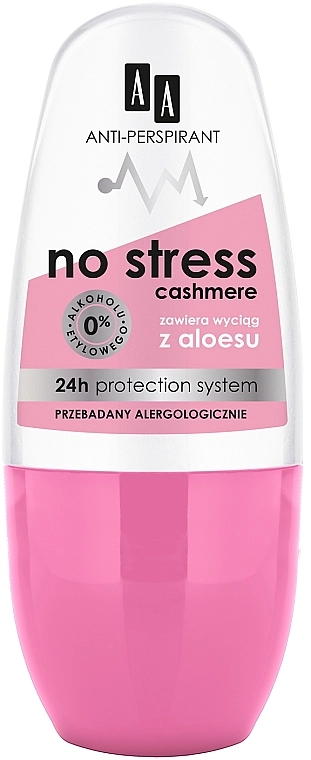 AA Антиперспірант Cosmetics Deo Anti-Perspirant No Stress Cashmere 24H - фото N1