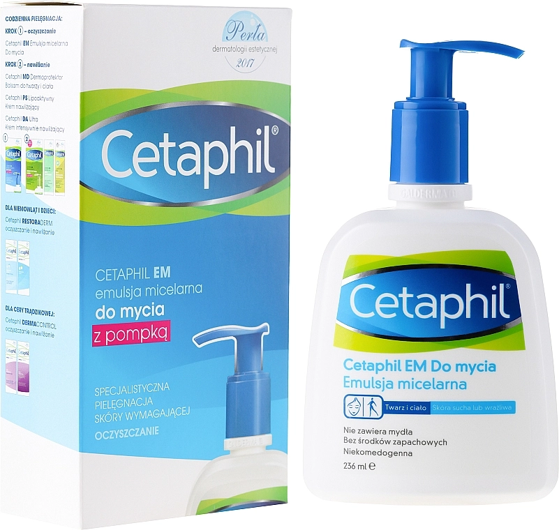 Cetaphil Очищувальний гель для усіх типів шкіри обличчя і тіла Face & Body Gentle Skin Cleanser - фото N3