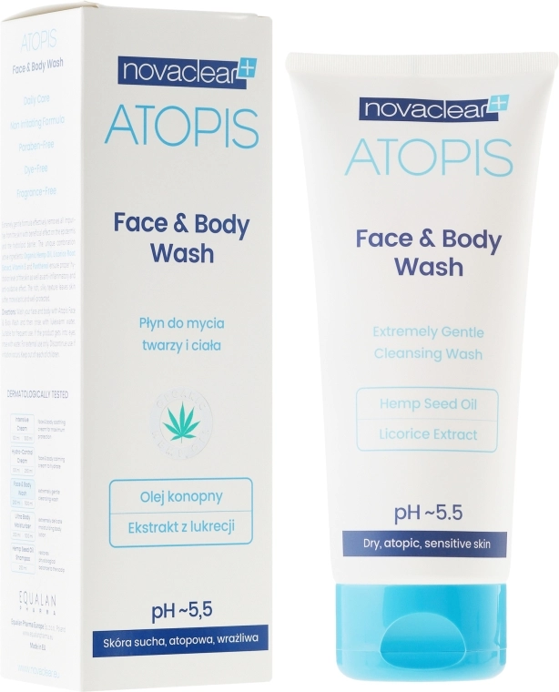 Novaclear Средство для мытья лица и тела Atopis Face & Body Wash - фото N1