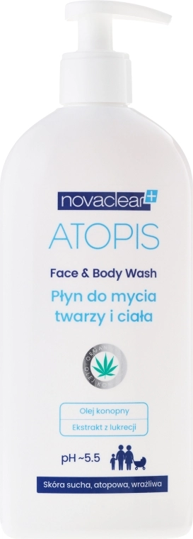 Novaclear Средство для мытья лица и тела Atopis Face & Body Wash - фото N4