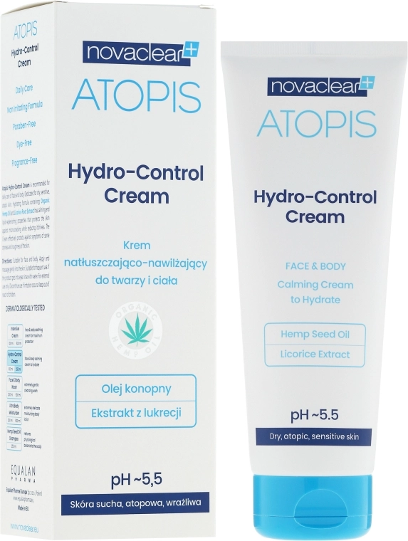 Novaclear Зволожувальний крем для обличчя і тіла Atopis Hydro-Control Cream - фото N1