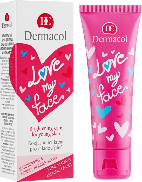 Dermacol Крем-сорбет восстанавливающий и придающий сияние коже лица Love My Face Moisturizing Care For Young Skin - фото N1