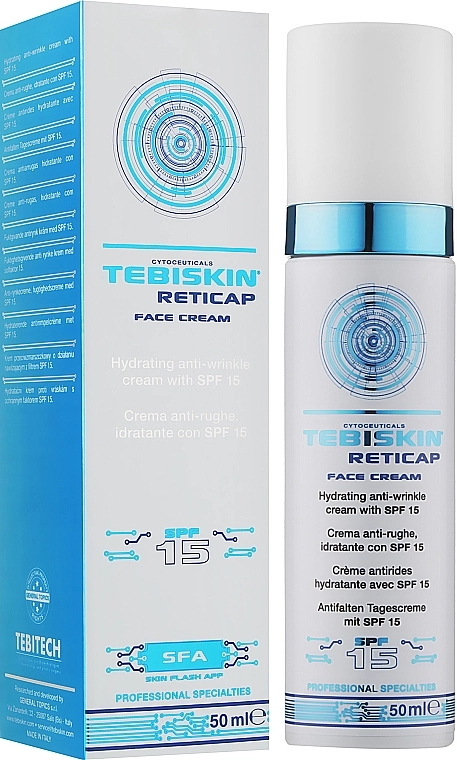 Tebiskin Інтенсивний омолоджувальний крем з SPF15 Reticap Face Cream - фото N2