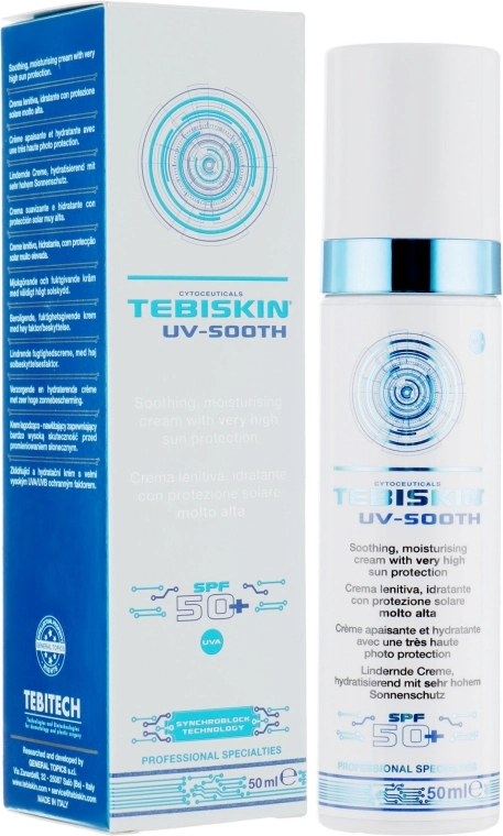 Tebiskin Солнцезащитный крем для чувствительной кожи Uv-Sooth Cream SPF 50+ - фото N1