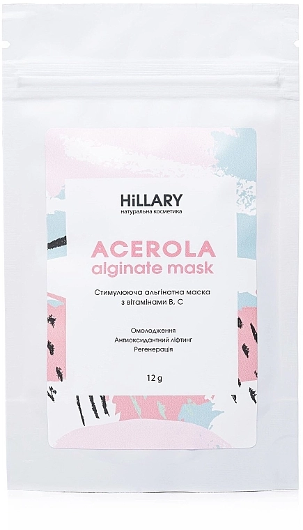Hillary Стимулювальна альгінатна маска з вітамінами В і С Acerola - фото N3