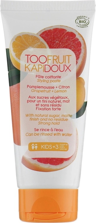 TOOFRUIT Паста для стайлінгу "Грейпфрут і лимон" Kapidoux Grapefruit + Lemon Styling Paste - фото N1