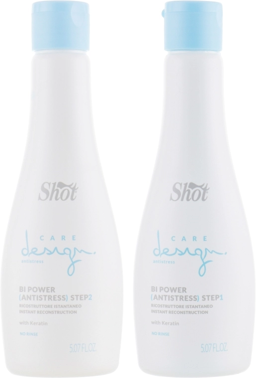 Shot Набір Care Design Bi Power Antistress Step 1+2 (elixir/150ml + elixir/150ml) - фото N2