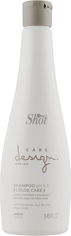Shot Шампунь для окрашенных волос Care Design Color Care Treated And Colored Hair Shampoo - фото N1