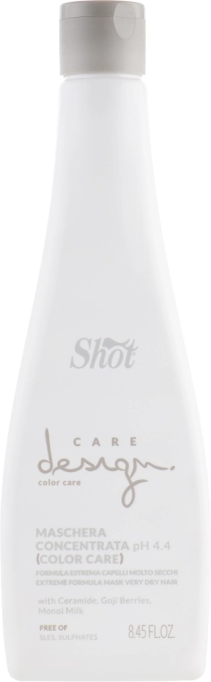 Shot Маска-концентрат для фарбованого волосся Care Design Color Care Extreme Formula Mask Very Dry Hair - фото N1