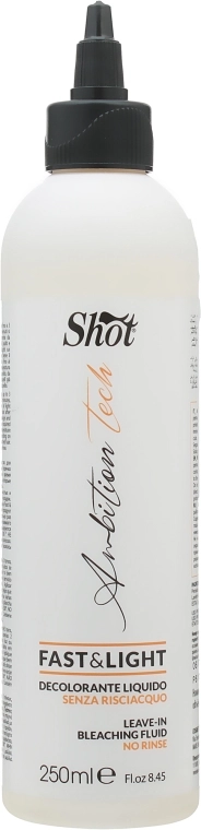 Shot Осветляющая эмульсия для волос Ambition Tech Fast & Light Leave-In Bleaching Fluid - фото N1