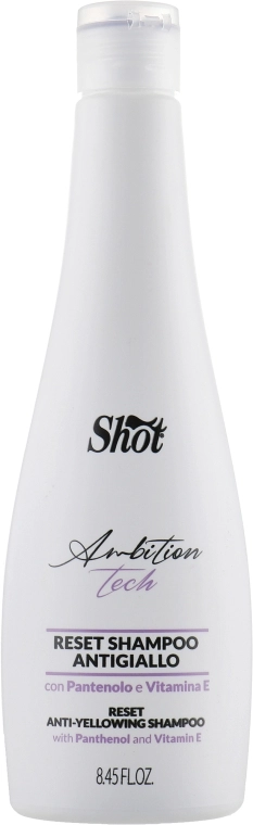 Shot Шампунь проти ефекту жовтизни Ambition Tech Reset Anti-Yellowing Shampoo - фото N1