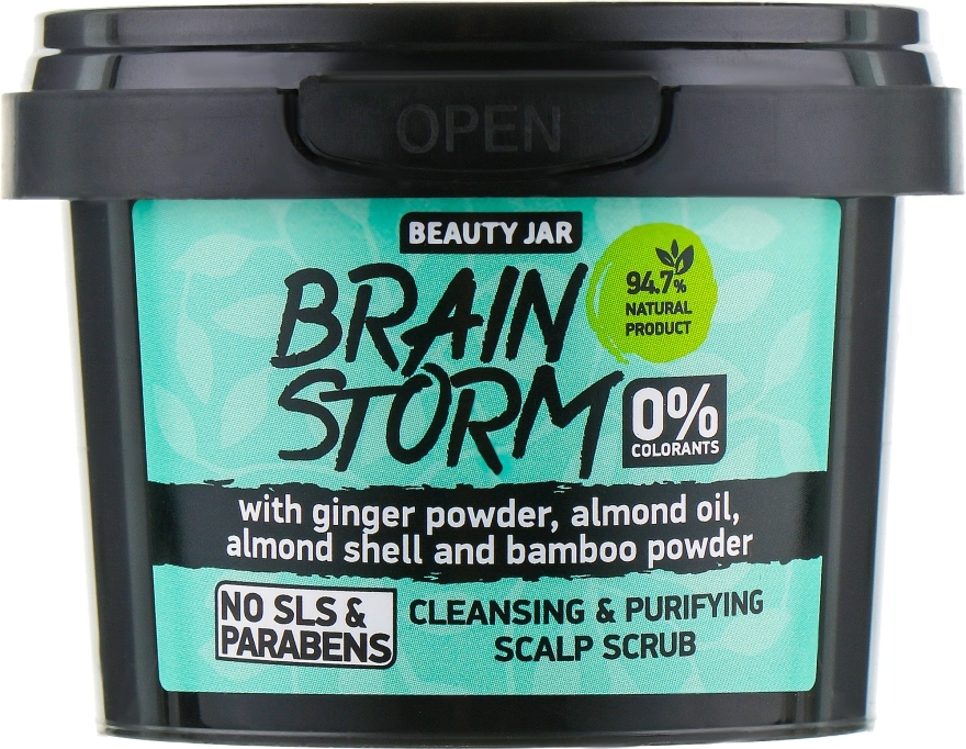 Beauty Jar Скраб очищувальний для шкіри голови "Brain Storm" Cleansing & Purifying Scalp Scrub - фото N2