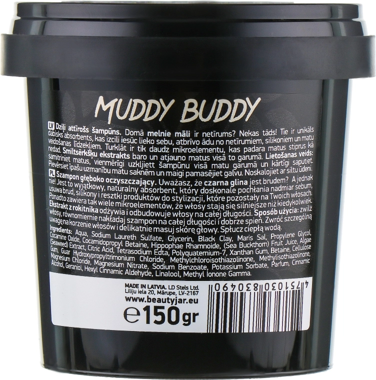 Beauty Jar Шампунь для волосся "Muddy Buddy", очищувальний Extra Cleansing Shampoo - фото N3