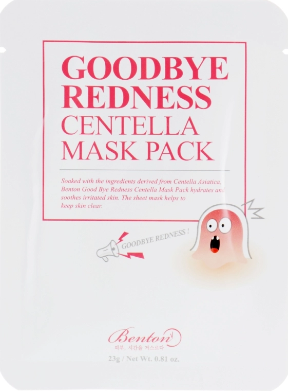 Benton Тканевая маска с центеллой азиатской Goodbye Redness Centella Mask Pack - фото N4