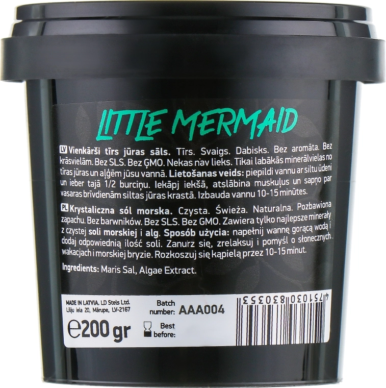 Beauty Jar Сіль для ванн "Little Mermaid" Just Pure Sea Salt - фото N2