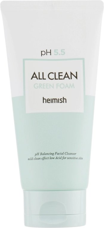 Очищаюча пінка для вмивання обличчя - Heimish All Clean Green Foam pH 5.5, 150 мл - фото N2