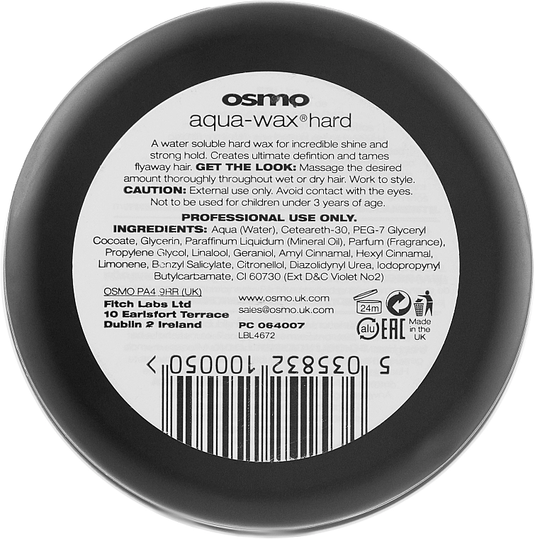 Osmo Гель-віск з ефектом "мокрого волосся" Aqua Wax Hard - фото N3