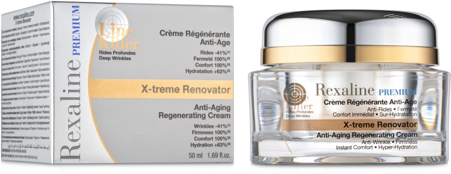 Rexaline Антивіковий відновлювальний крем Line Killer X-Treme Renovator Cream - фото N1
