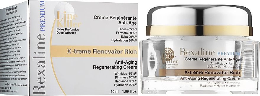 Rexaline Антивозрастной восстанавливающий крем для очень сухой кожи Line Killer X-Treme Renovator Rich Cream - фото N2