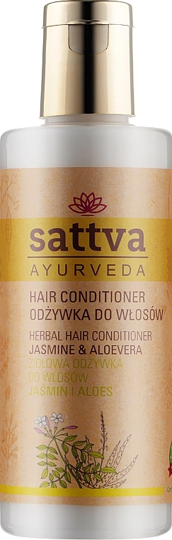 Sattva Кондиционер для волос Ayurveda Herbal Hair Conditioner Jasmine & Aloe Vera - фото N1