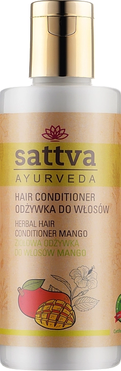 Sattva Кондиционер для волос Ayurveda Herbal Hair Conditioner Mango - фото N1
