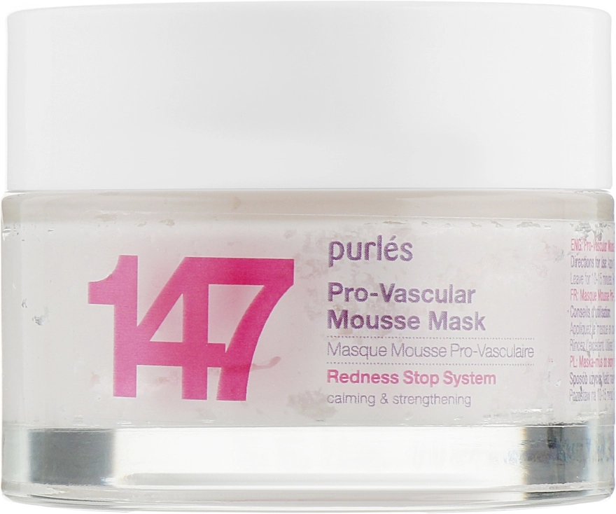 Purles Pro-сосудистая маска-мусс Redness Stop System Pro-Vascular Mousse Mask 147 - фото N1