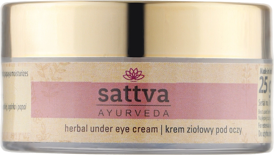 Sattva Крем для чувствительной кожи под глазами Ayurveda Under Eye Cream - фото N1