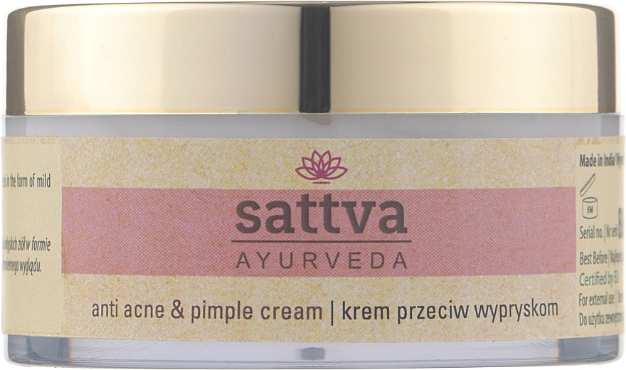 Sattva Крем для лица "Анти-акне" Ayurveda Anti-Acne Face Cream - фото N1