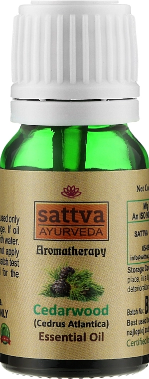 Sattva Эфирное масло "Кедр" Ayurveda Cedarwood Essential Oil - фото N1