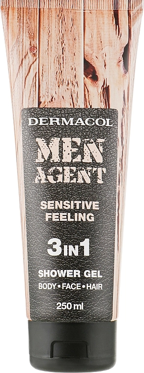 Dermacol Гель для душа Men Agent Sensitive Feeling 3 In 1 Shower Gel - фото N1
