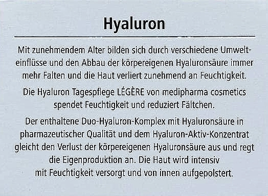 Pharma Hyaluron (Hyaluron) Крем дневной для лица Pharma Hyaluron Day Cream Legere - фото N4