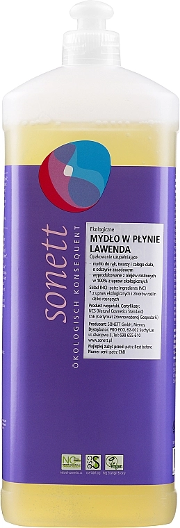 Sonett Рідке мило для рук і тіла "Лаванда" Hand Soap Lavendel - фото N4