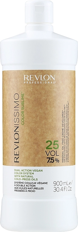 Revlon Professional Кремообразный окислитель 7,5 % Revlonissimo Color Sublime Cream Oil Developer 25Vol - фото N3