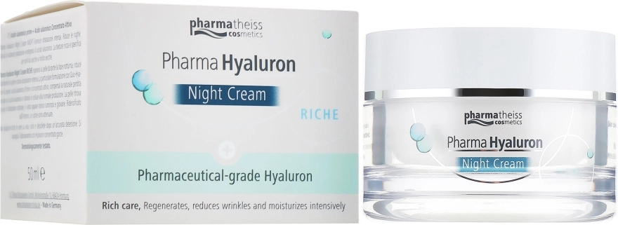 Pharma Hyaluron (Hyaluron) Крем ночной для лица Pharma Hyaluron Nigth Cream Riche - фото N7