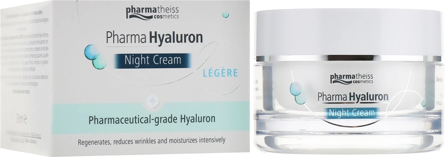 Pharma Hyaluron (Hyaluron) Крем нічний для обличчя Pharma Hyaluron Nigth Cream Legere - фото N7