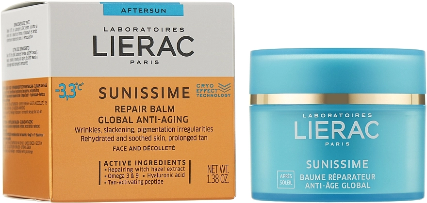 Lierac Відновлювальний бальзам для обличчя і декольте Sunissime Global - фото N2