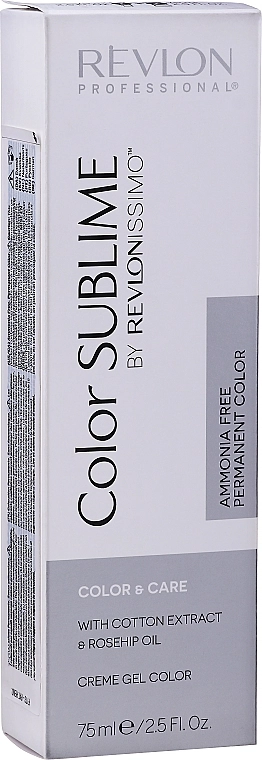 Безаммиачная краска для волос - Revlon Revlonissimo Color Sublime Color&Care, 7.41 - Medium copper ash blonde, 75 мл - фото N3