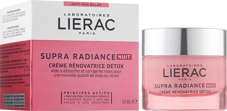 Lierac Крем-детокс нічний відновлювальний Supra Radiance Creme Renovatrice Detox Nuit - фото N2